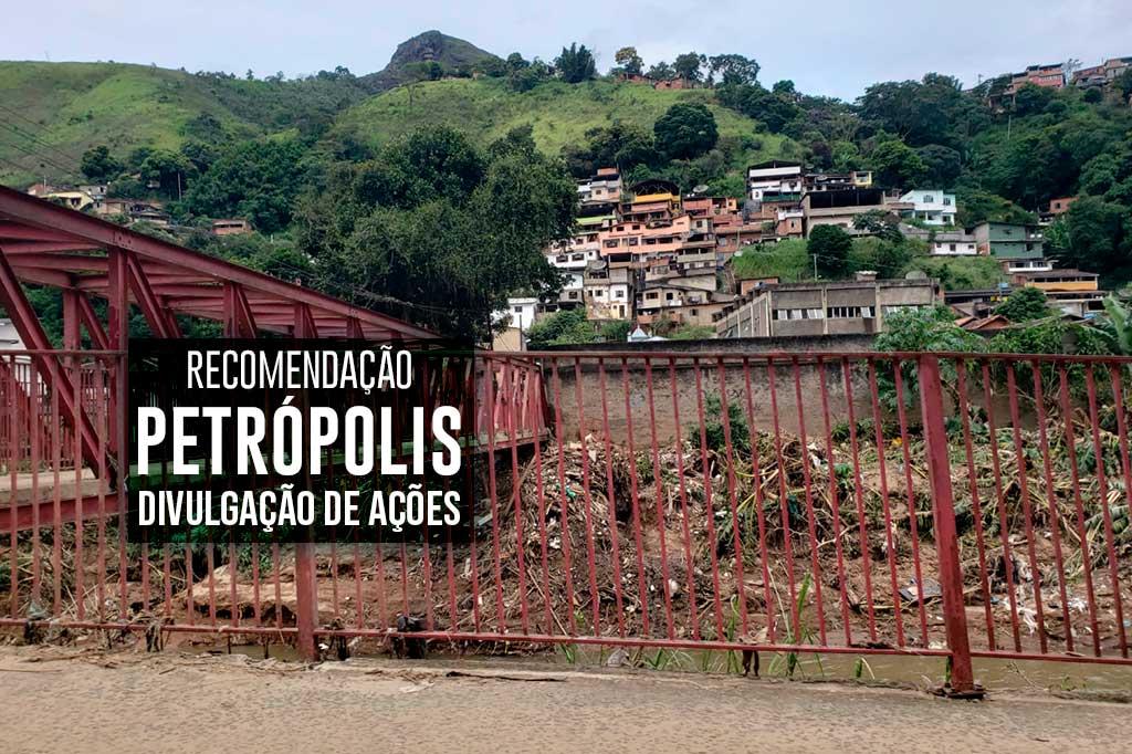 MPRJ recomenda que Gabinete de Crise criado pelo governo divulgue informações diárias à população de Petrópolis