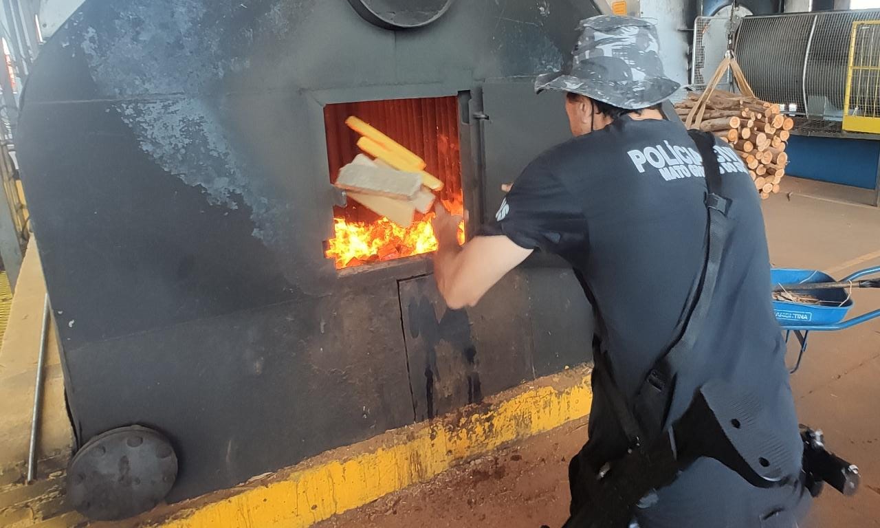 Polícia Civil incinera cerca de uma tonelada de drogas em Bataguassu