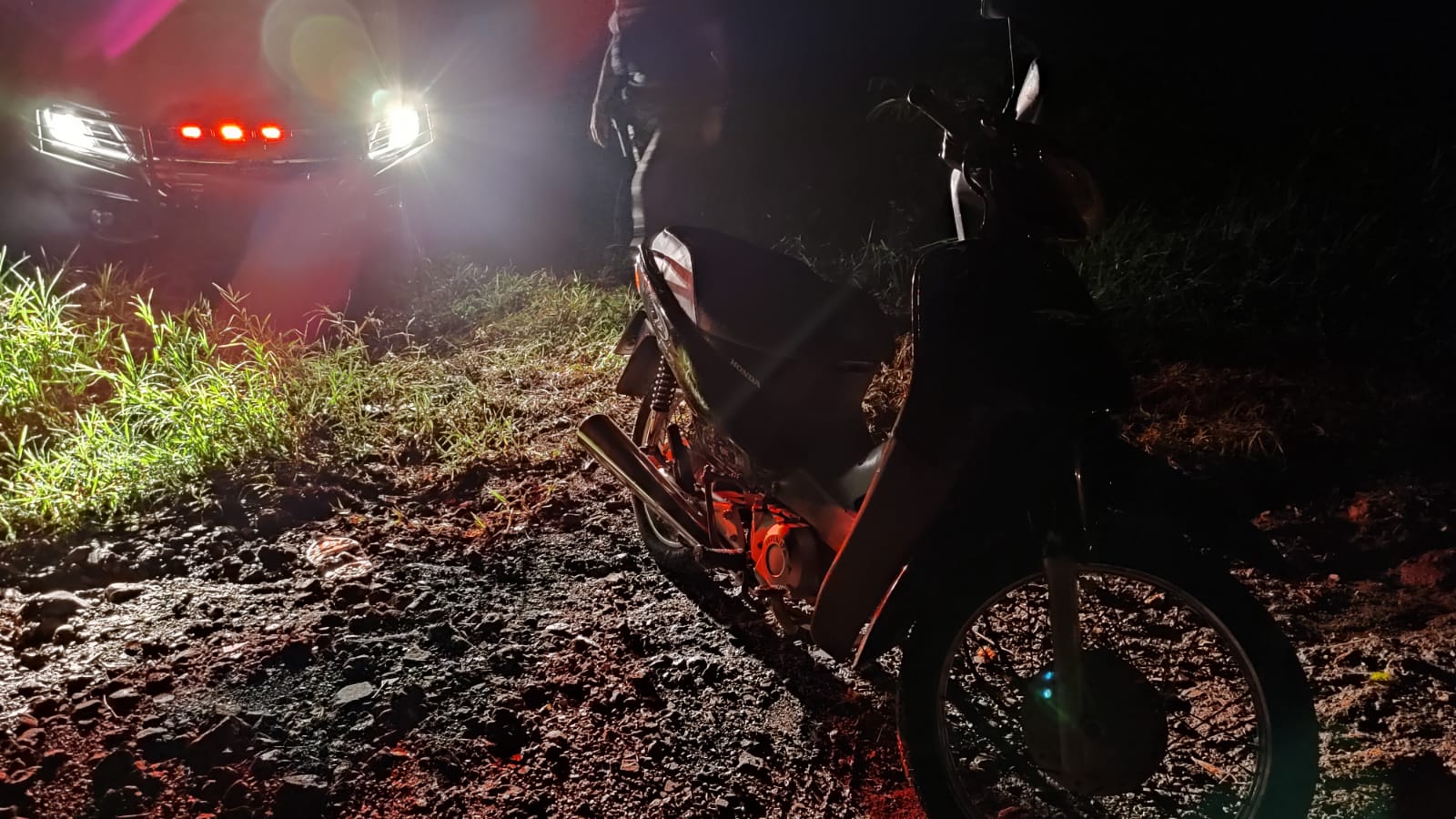 Polícia Militar recupera moto no Bairro Interlagos