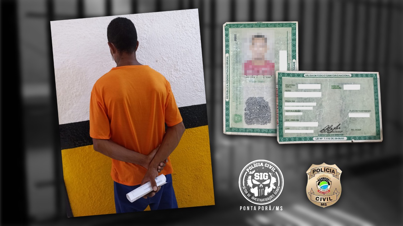 Após ser preso por tráfico, homem é descoberto usando documento falso