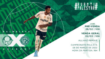 Verdão segue com valores dos ingressos reduzidos para jogo contra Guarani