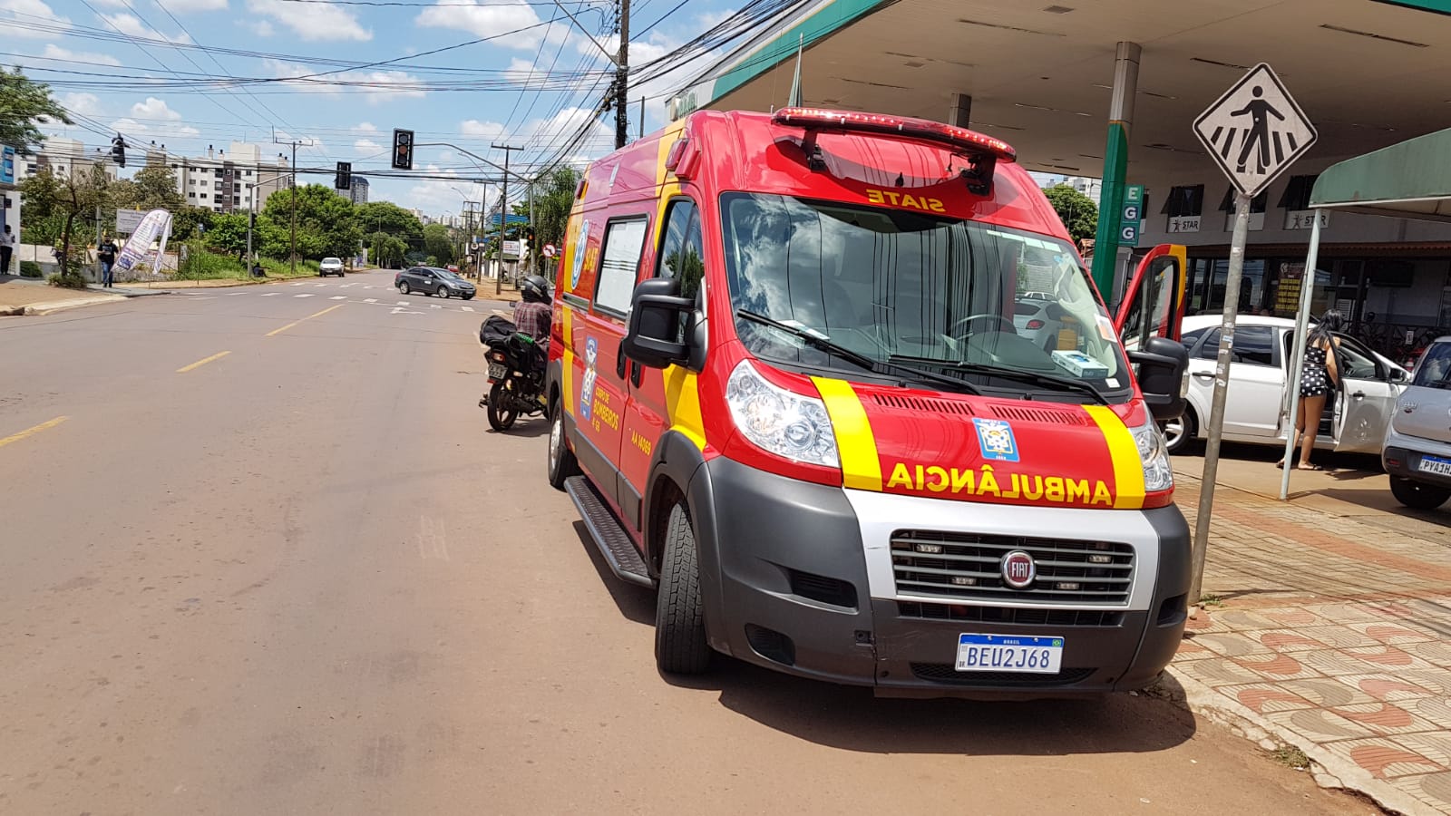 Acidente é registrado entre a Rua Manaus e Marechal Cândido Rondon