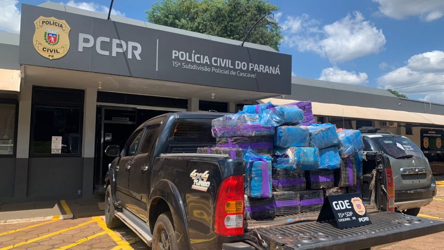 GDE da Polícia Civil realiza grande apreensão de maconha em Cascavel