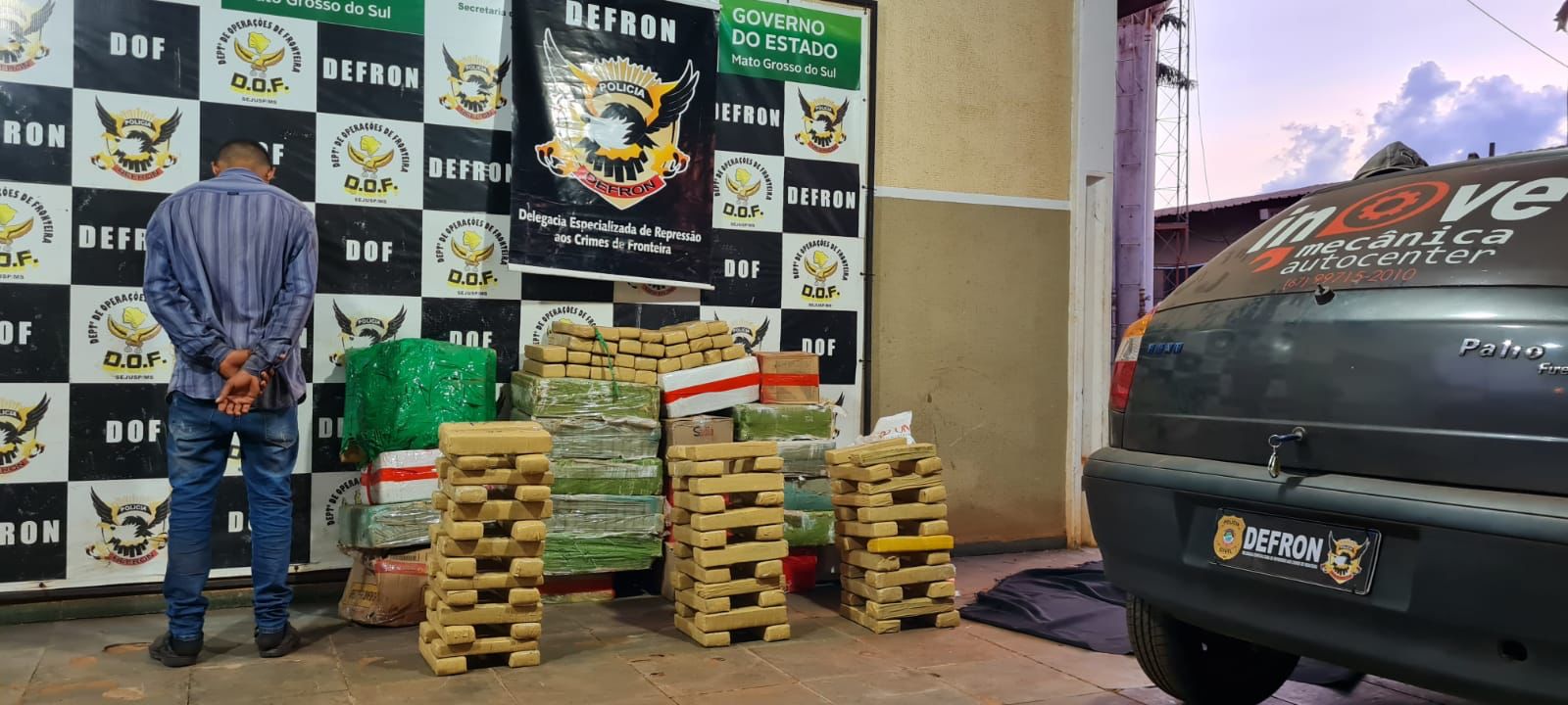 Polícia Civil apreende cerca de meia tonelada de maconha em Antônio João