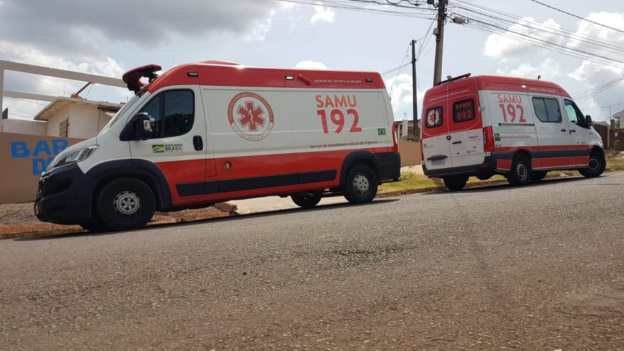 Em surto, homem é socorrido pelo Samu no Bairro Nova Cidade