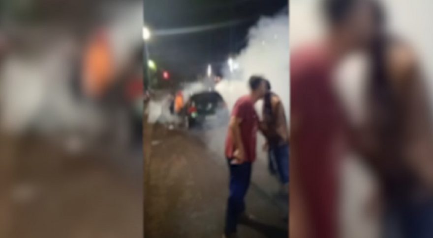 Vídeos registram bagunça que motivou acionamento do efetivo policial na Rua Paraná