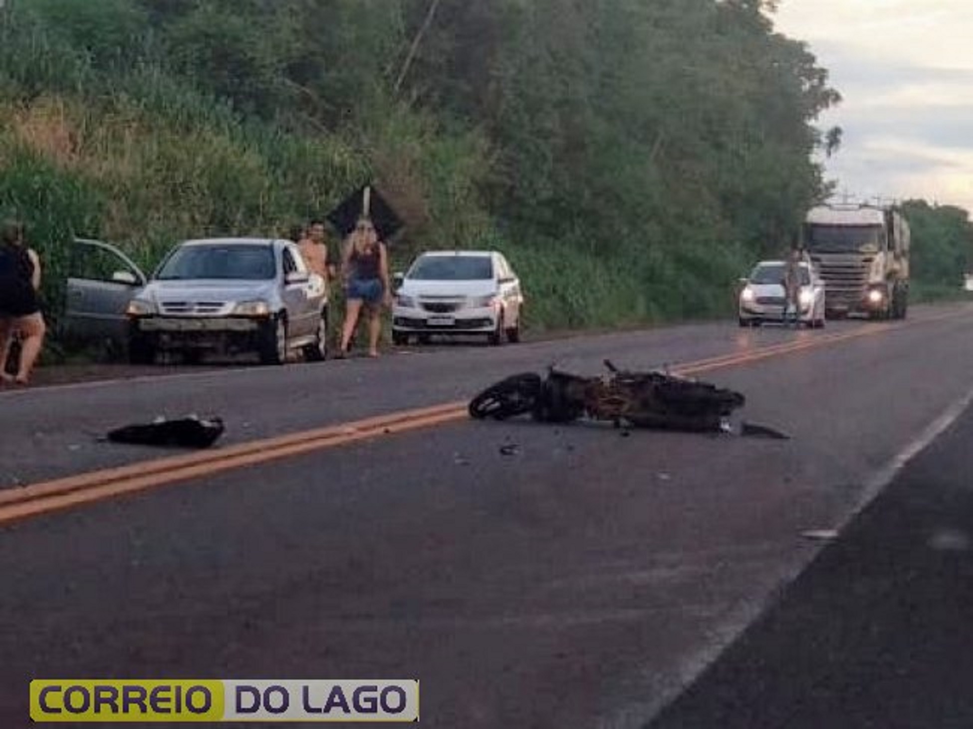 Acidente na BR-163 entre Marechal Cândido Rondon e Mercedes deixa mulher gravemente ferida