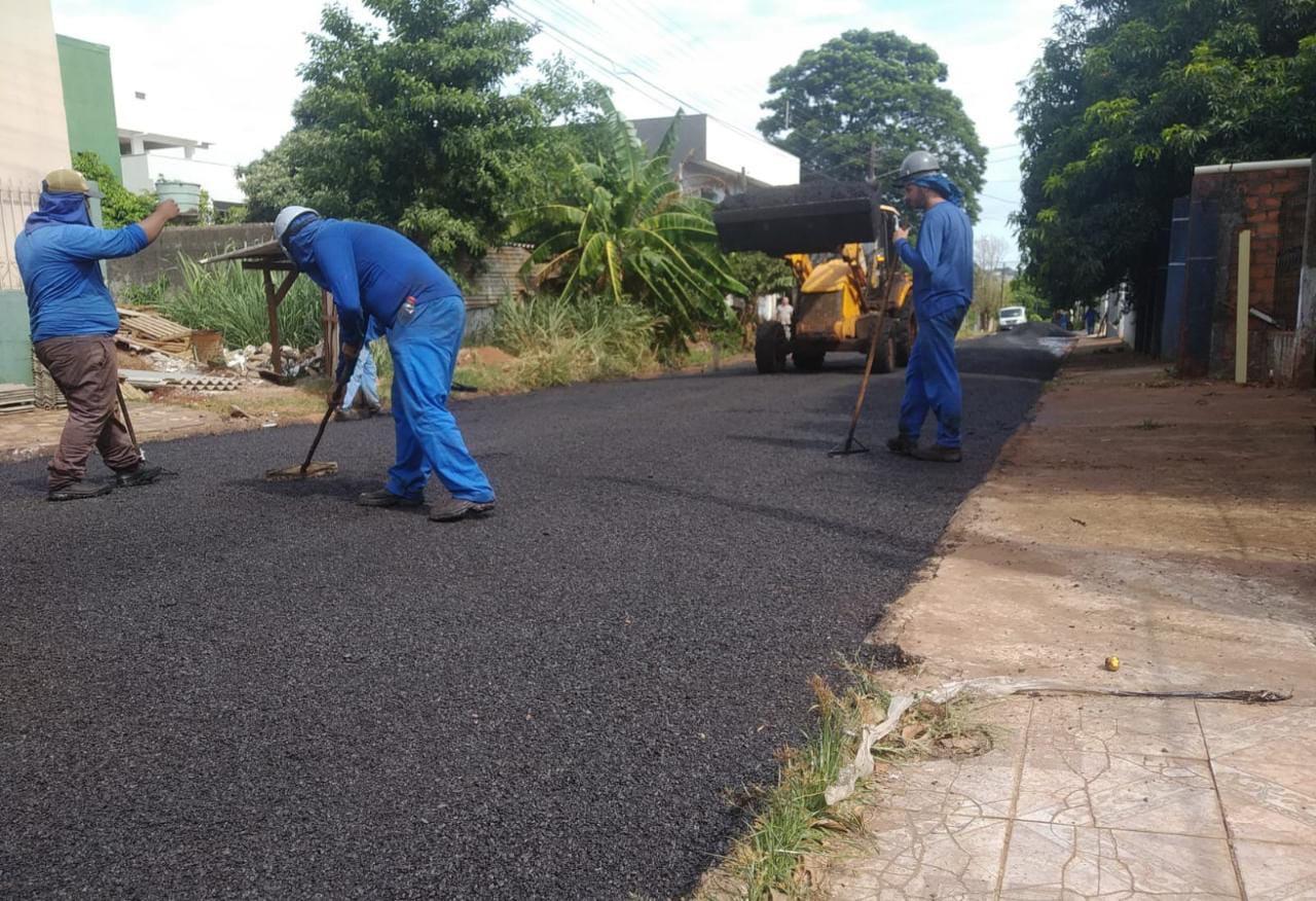 Obras de pavimentação no Bairro Morumbi 2 entram em fase final