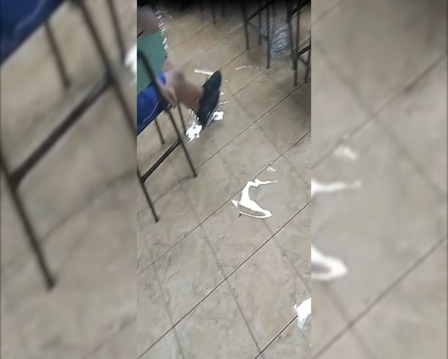 Escola Dulce Pierozan Tavares fica alagada no Brasília