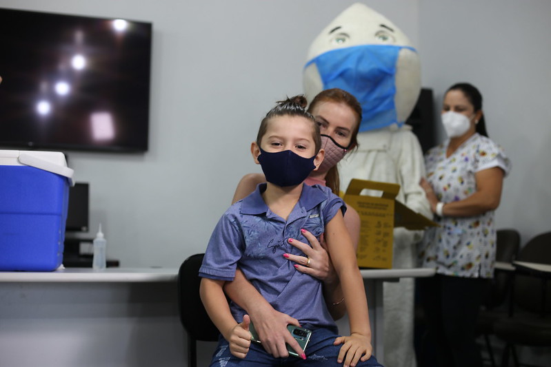 Secretaria de Saúde abre agendamento para vacinação infantil contra a Covid-1