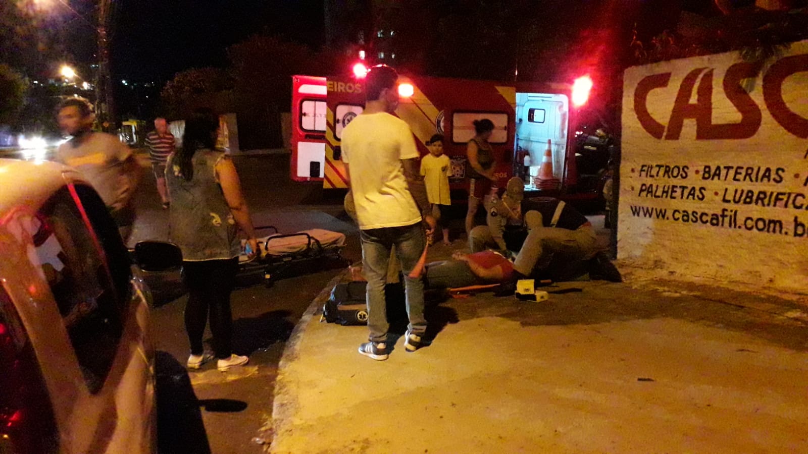 Mulher fica ferida em colisão no Centro