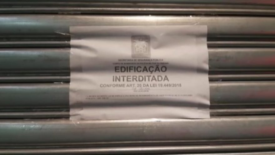 Ação Integrada de Fiscalização Urbana acontece na Rua Paraná; estabelecimento foi interditado