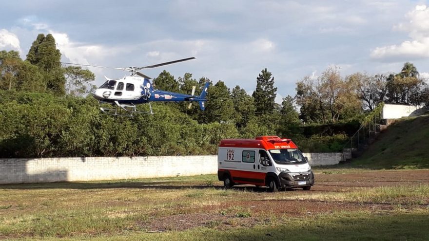 Helicóptero do Consamu realiza transferência de recém-nascido