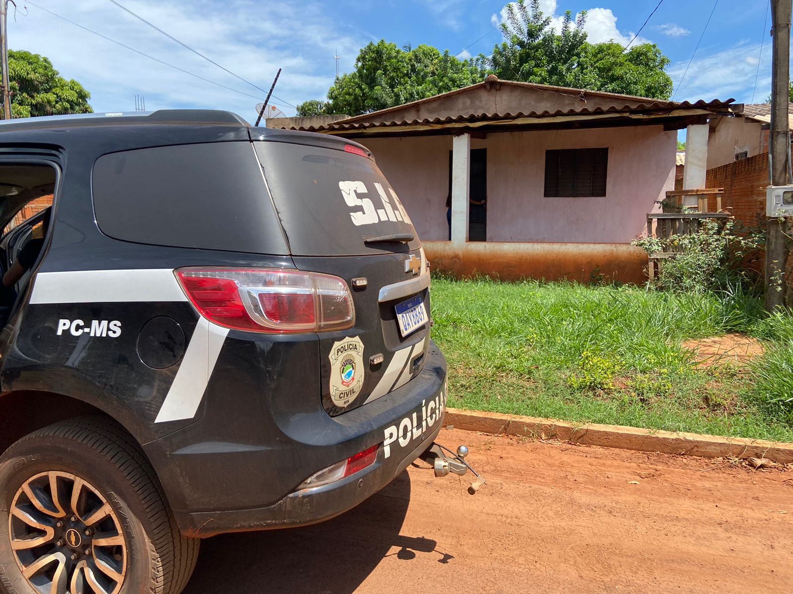 No dia da mulher, Polícia Civil realiza prisão em flagrante de autor de violência doméstica, em Sidrolândia