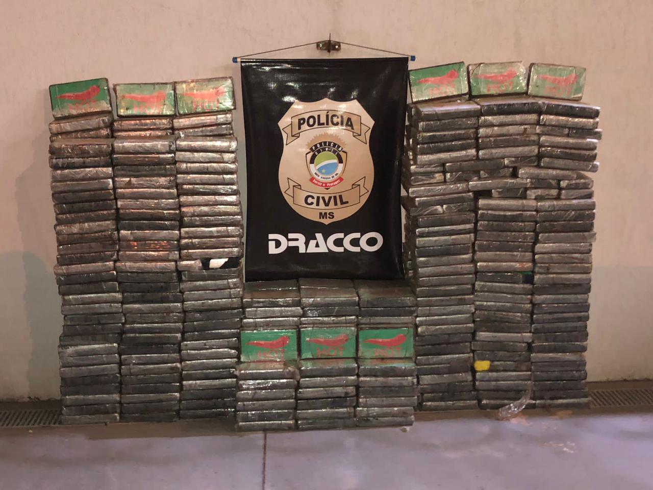 Polícia Civil apreende grande quantidade de cocaína na Rodovia MS-040