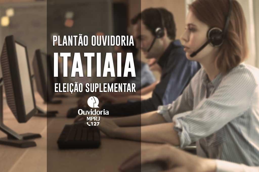 Ouvidoria do MPRJ estará de plantão para recebimento de denúncias relacionadas à eleição suplementar em Itatiaia
