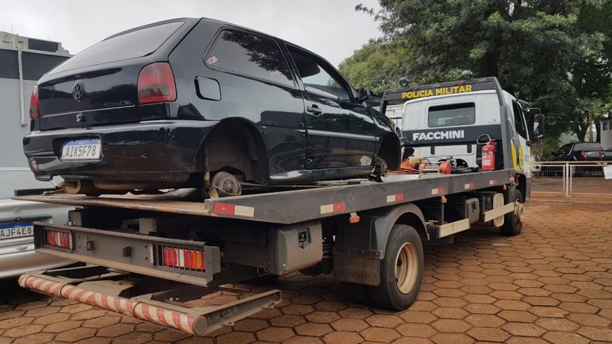 Gol furtado no Bairro Alto Alegre é encontrado, depenado, no Morumbi