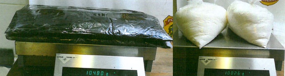 PF apreende maconha e cocaína transportada por passageiros