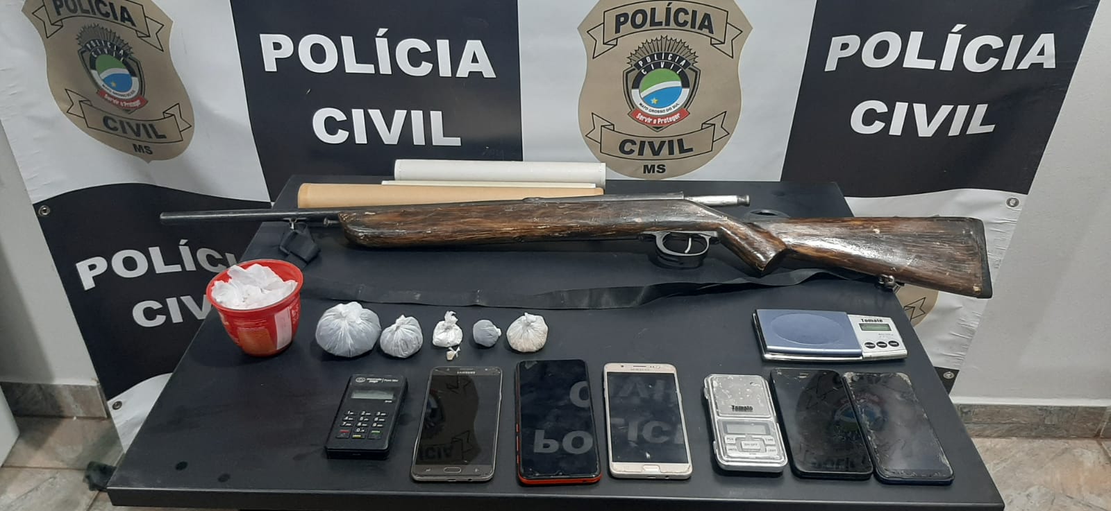 Ação conjunta entre as Polícias Civil e Militar resulta em prisões e apreensões em Cassilândia