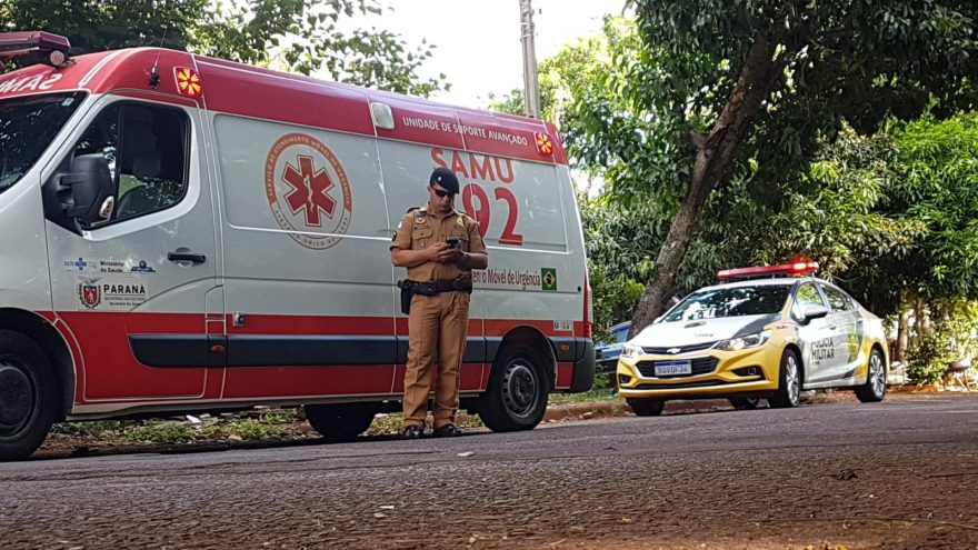 Samu e Polícia Militar são acionados para atender ocorrência no Bairro Cancelli