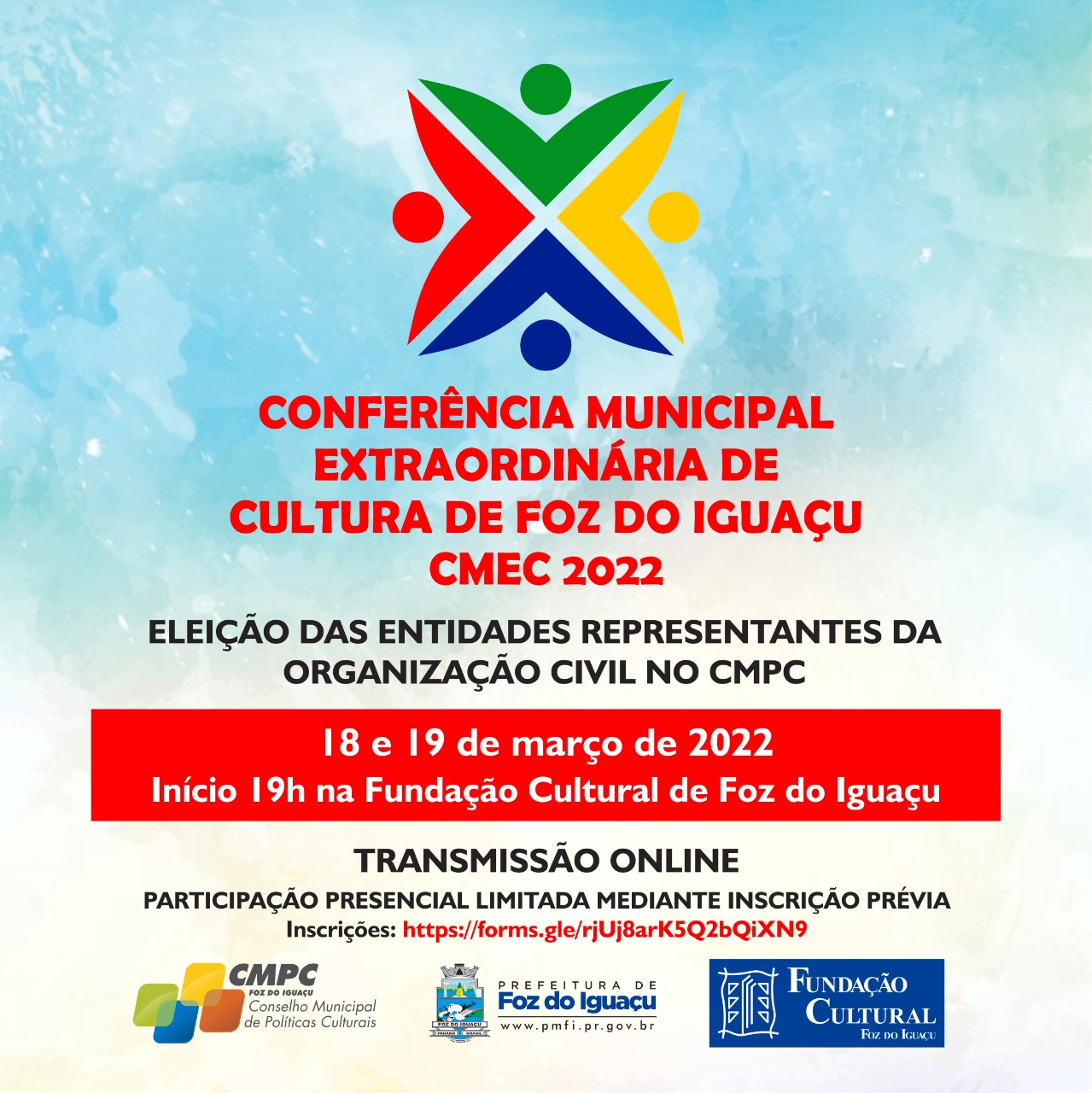 Agentes culturais irão eleger novos membros para Conselho Municipal de Políticas Culturais de Foz do Iguaçu neste sábado (19)