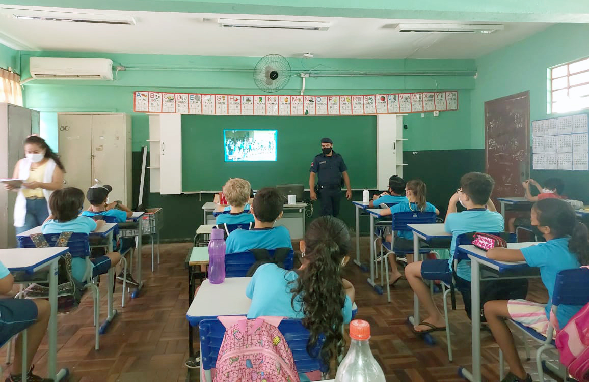 Guarda Escolar atende mais de mil crianças da rede municipal com palestras educativas