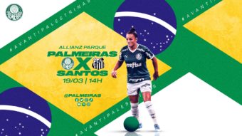 Verdão mede forças contra o Santos pela terceira rodada do Brasileiro Feminino