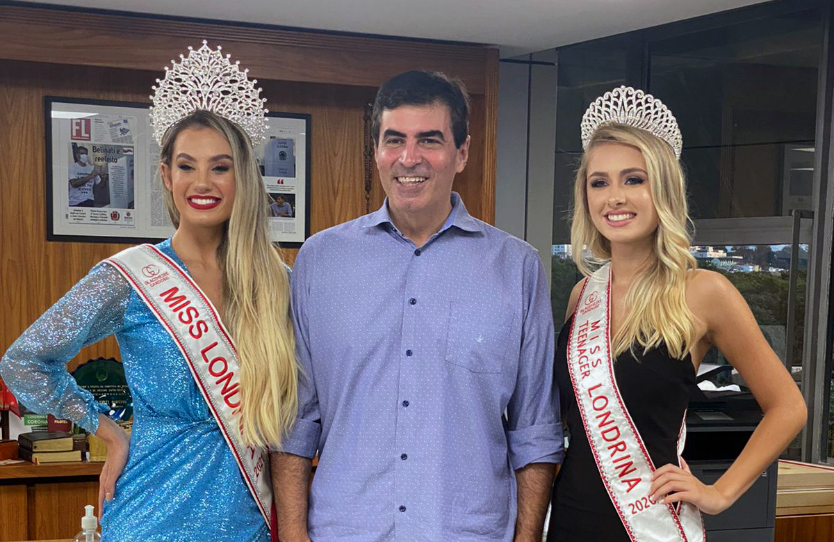 Prefeito recebe visita de candidatas ao Miss Teenager Paraná e Miss Paraná 2022