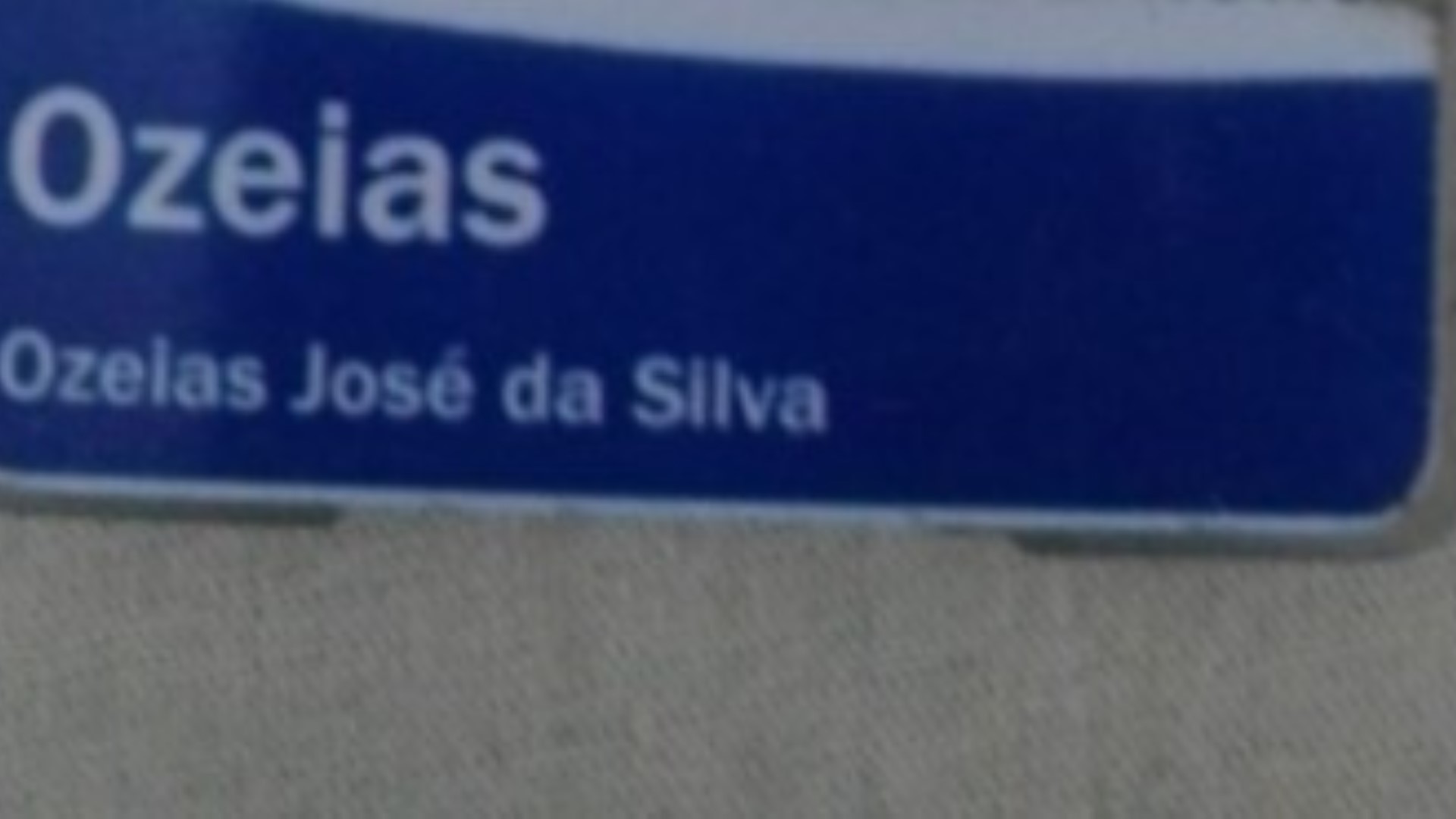 Crachá de Ozeias José da Silva é encontrado