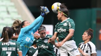 Com gol nos últimos minutos, Palestrinas vencem Santos e sobem na tabela do Brasileiro Feminino