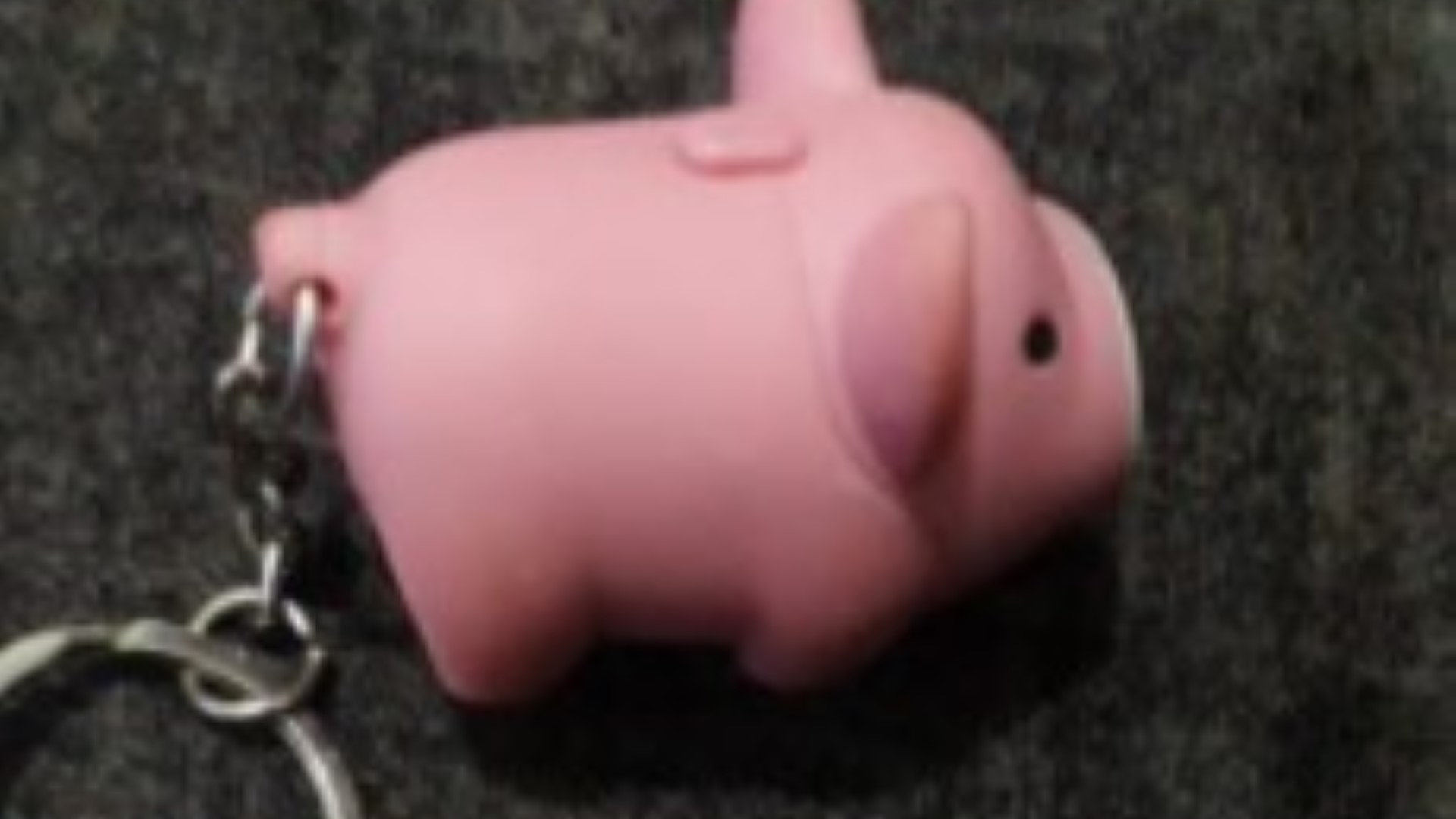 Chaveiro de porquinho com chave é encontrado