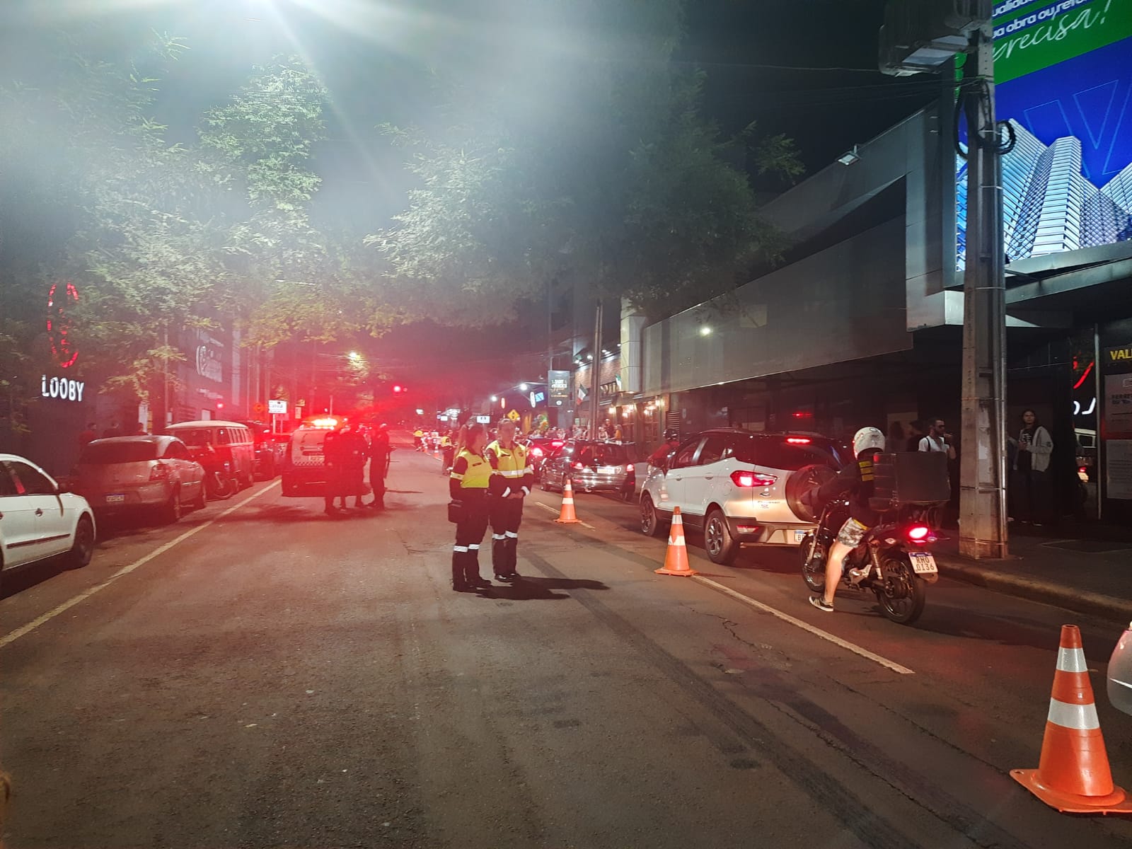 Blitz na Rua Paraná flagra 14 condutores embriagados
