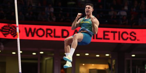 Salto com vara: Thiago Braz conquista prata inédita no Mundial indoor Imagem referente a Salto com vara: Thiago Braz conquista prata inédita no Mundial indoor