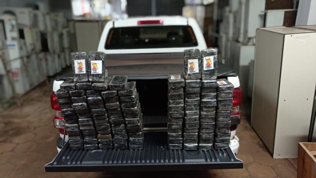 PF apreende 116 kg de cocaína em Terenos/MS