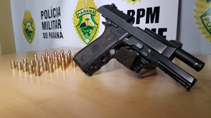 Para dispersar briga, dono de conveniência realiza disparo de arma de fogo para o alto e acaba detido pelo pelotão de Choque