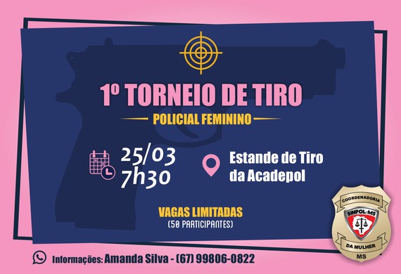 Coordenadoria da Mulher do Sinpol realiza 1° Torneio de Tiro Feminino
