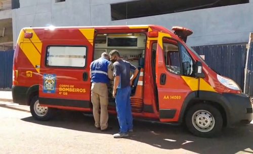 Trabalhador sofre queda em obra na Rua Paraguai, no Centro
