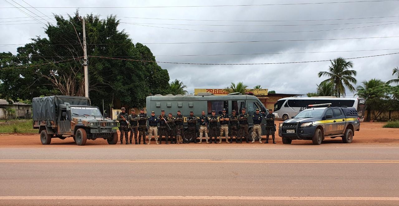 PRF participa da Operação Curare XVI, coordenada pela 1ª Bda Inf Sl e 10º GAC Sl, com participação da CIPA da PMRR