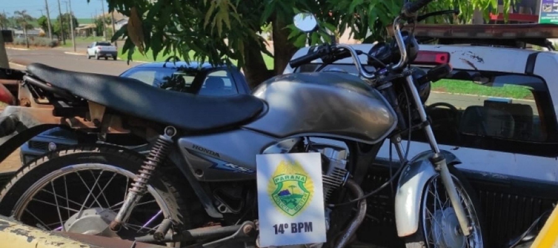 Policial militar em horário de folga, recupera motocicleta roubada em Itaipulândia