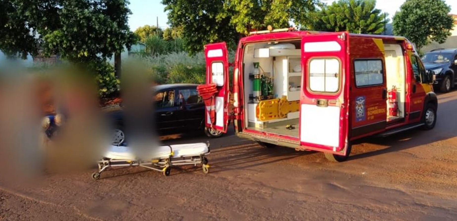 Mulher fica ferida após colisão de entre bicicleta e carro em Marechal Cândido Rondon