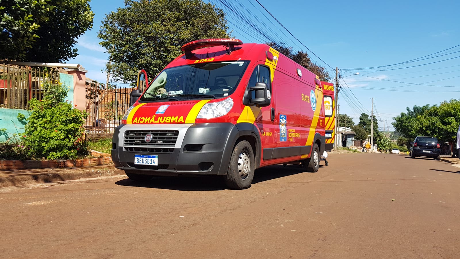 Após acidente na BR-277, motociclista recusa encaminhamento hospitalar