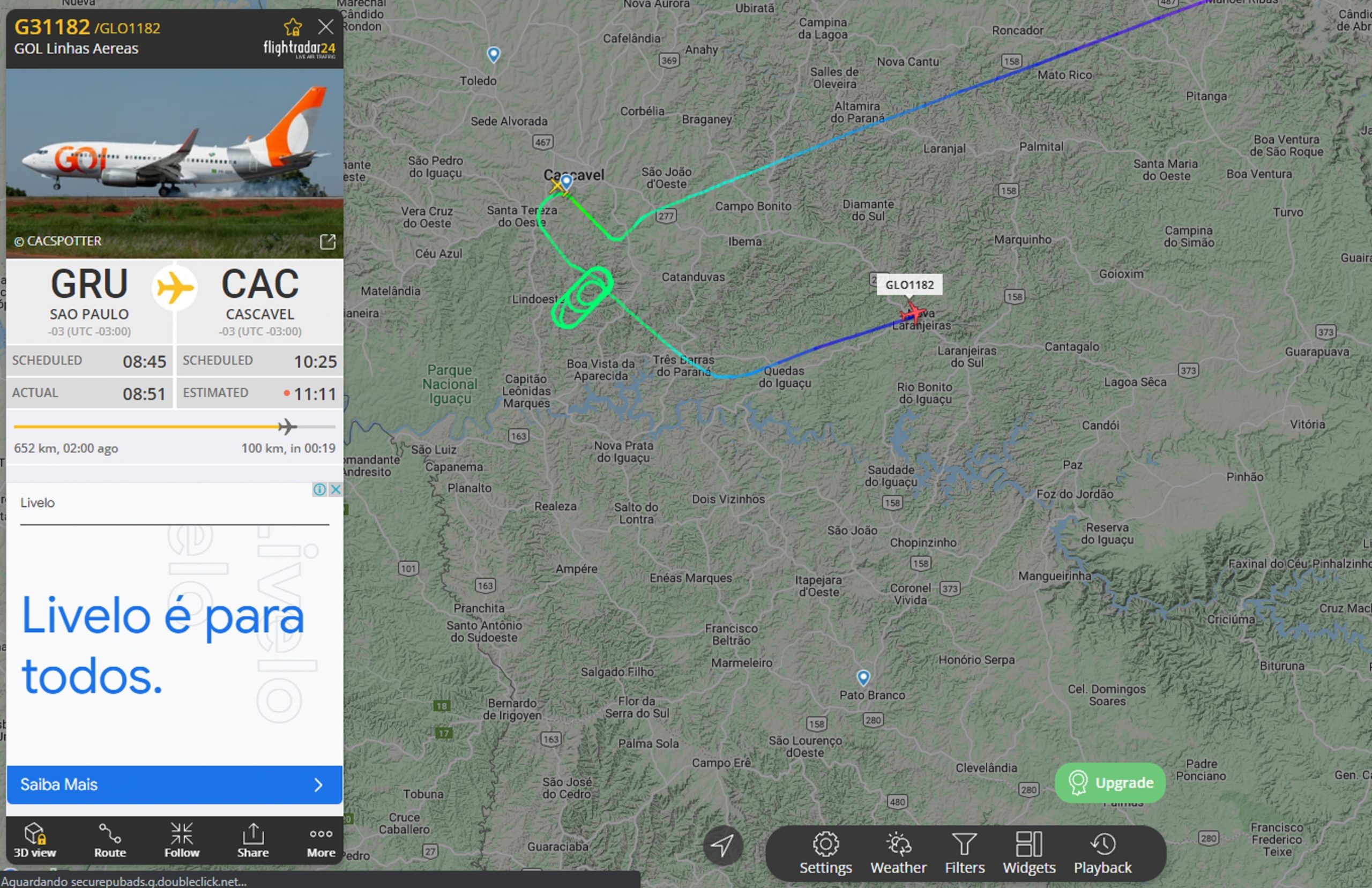 Tempo melhora e aviões podem pousar no Aeroporto de Cascavel