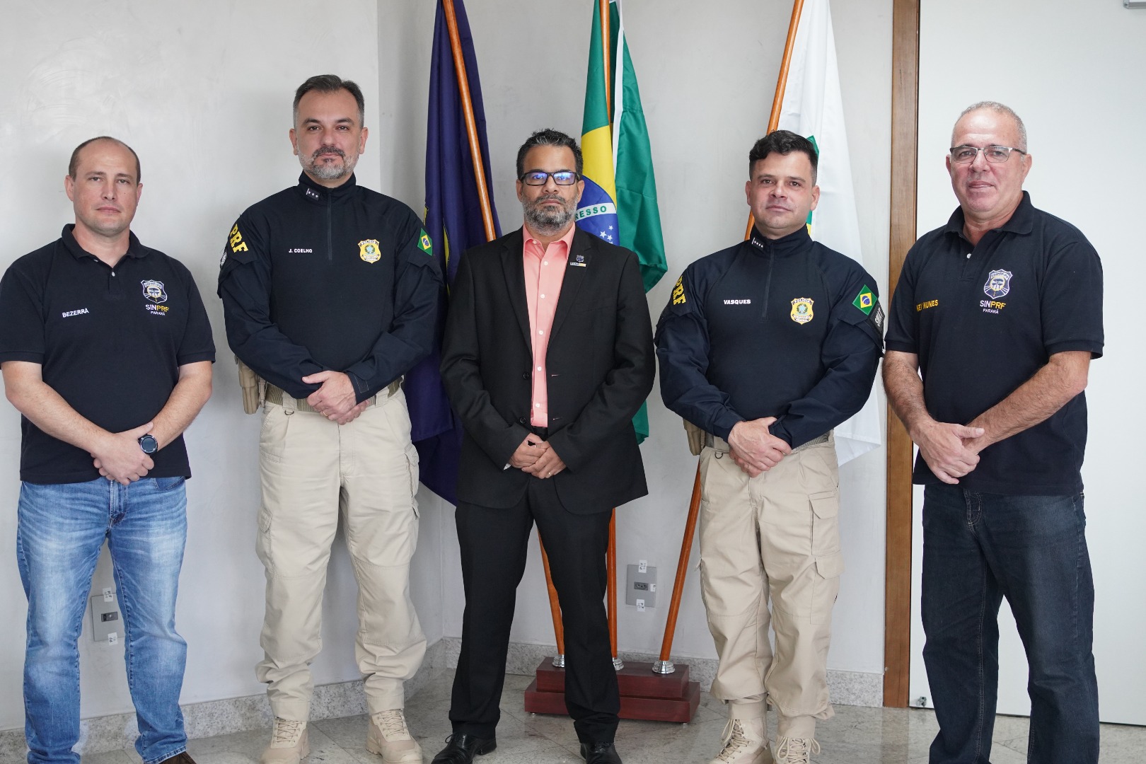 Diretor-Geral recebe o sindicato da PRF do Paraná