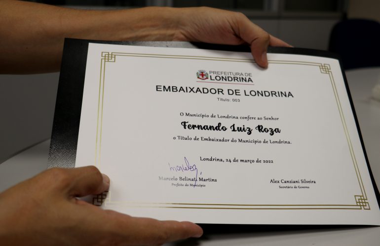 Jogador Fernandinho será o novo Embaixador de Londrina