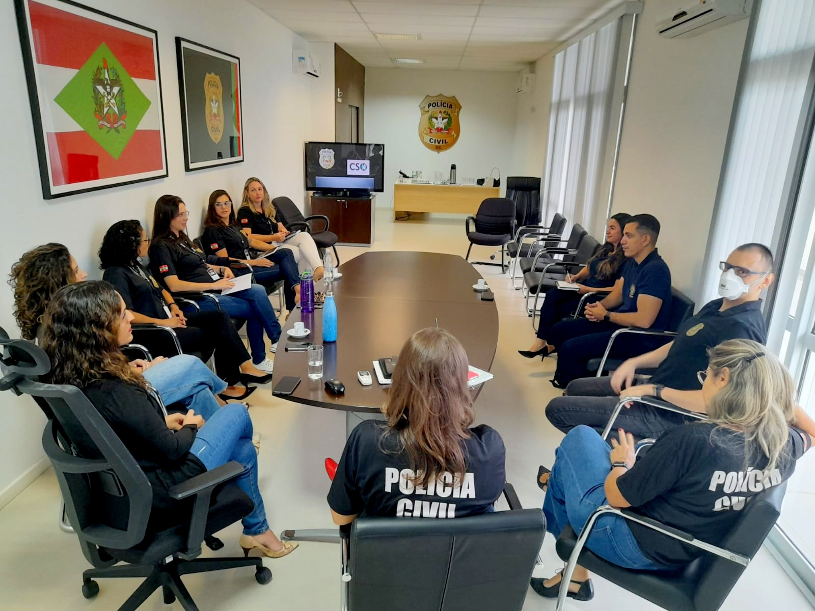 Polícia Civil recebe visita de integrantes do programa Pró-Vida da Senasp e apresenta ações