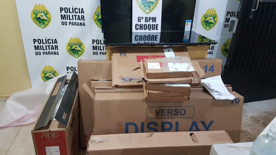 Produtos furtados são recuperados pela Polícia Militar em residência na região norte de Cascavel