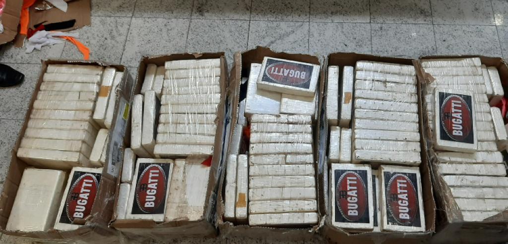 PF apreende carga de droga que iria para a Europa