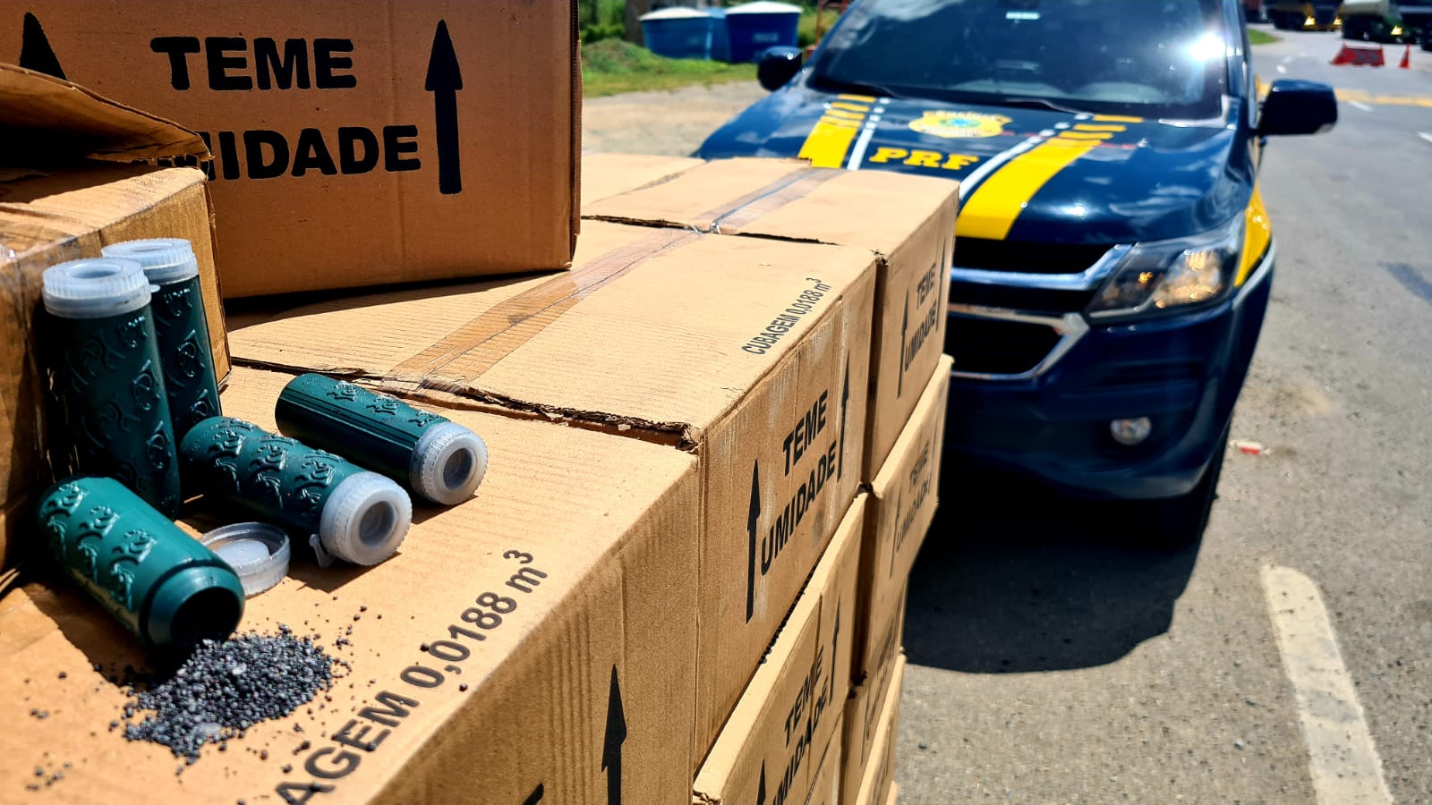PRF apreende mais de 1 tonelada de material explosivo, em Jequié/BA