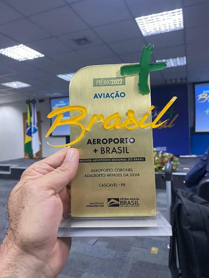 Prêmio: Cascavel tem o melhor aeroporto regional do Brasil