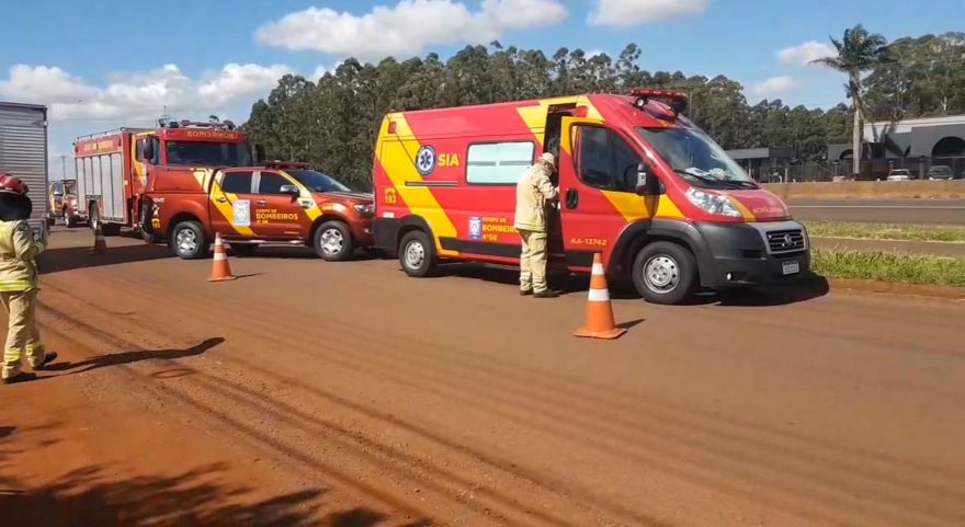 Homem é atropelado às margens da BR-277, nas proximidades do acesso ao Aeroporto de Cascavel